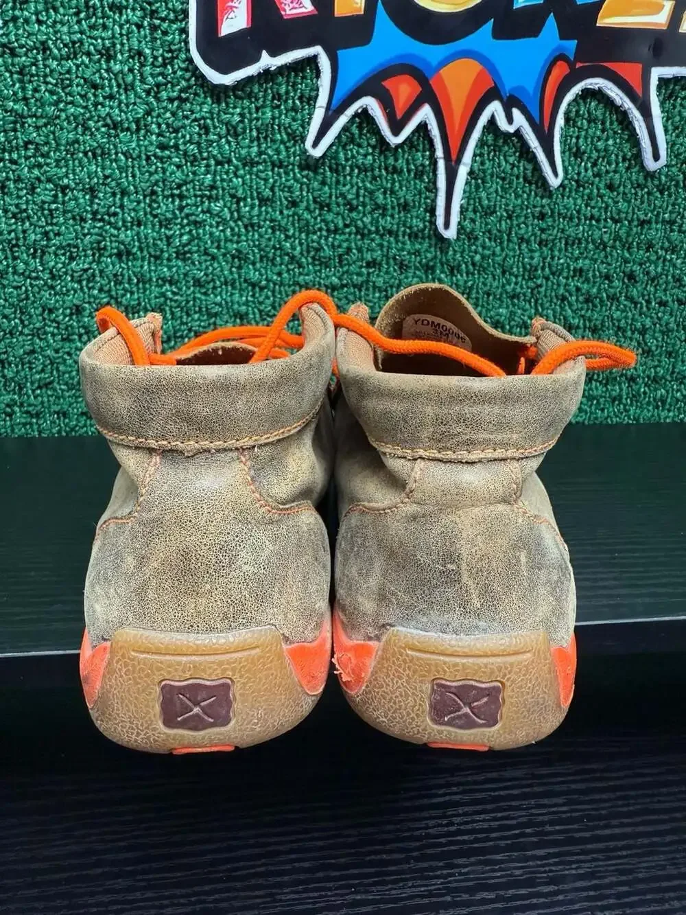 Twisted X Kids' Bomber and Orange Chukka Driving Moccasins YDM0006